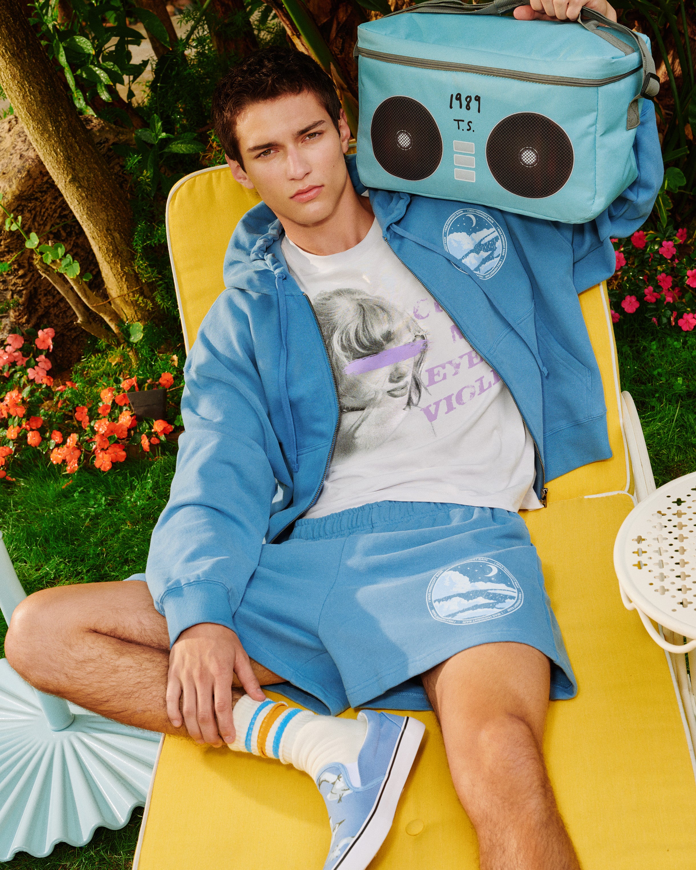 I Was Midnight Rain Zip Hoodie lifestyle image